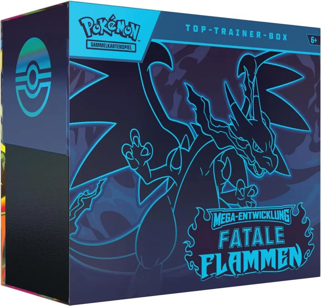 Pokémon Mega Entwicklung – Fatale Flammen Top-Trainer-Box (Deutsch)