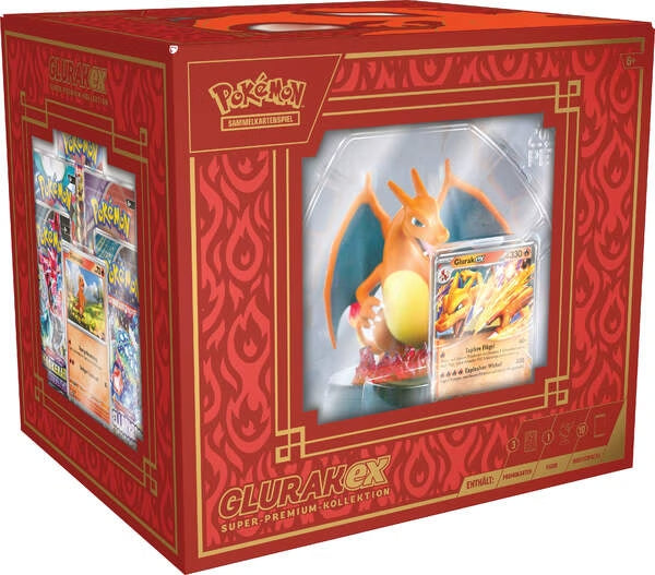 Pokémon Glurak‑ex Super‑Premium‑Kollektion - Deutsch