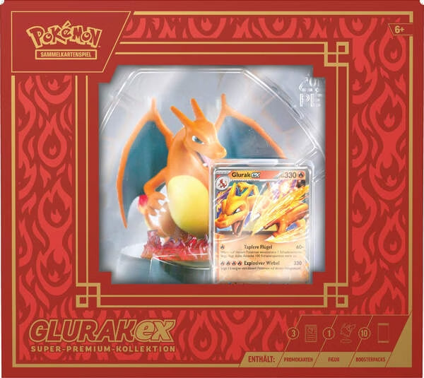 Pokémon Glurak‑ex Super‑Premium‑Kollektion - Deutsch