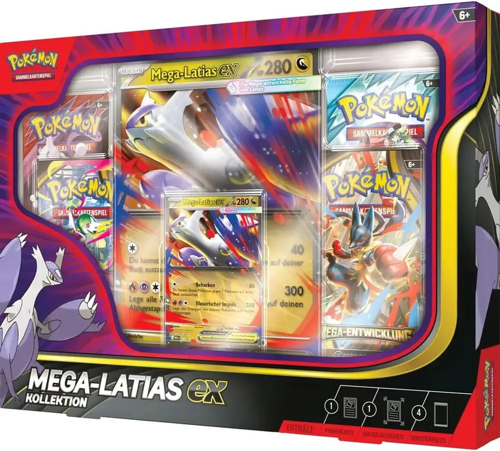 Pokémon Spezial-Kollektion Mega-Latias-ex (MBE6) – Deutsch.