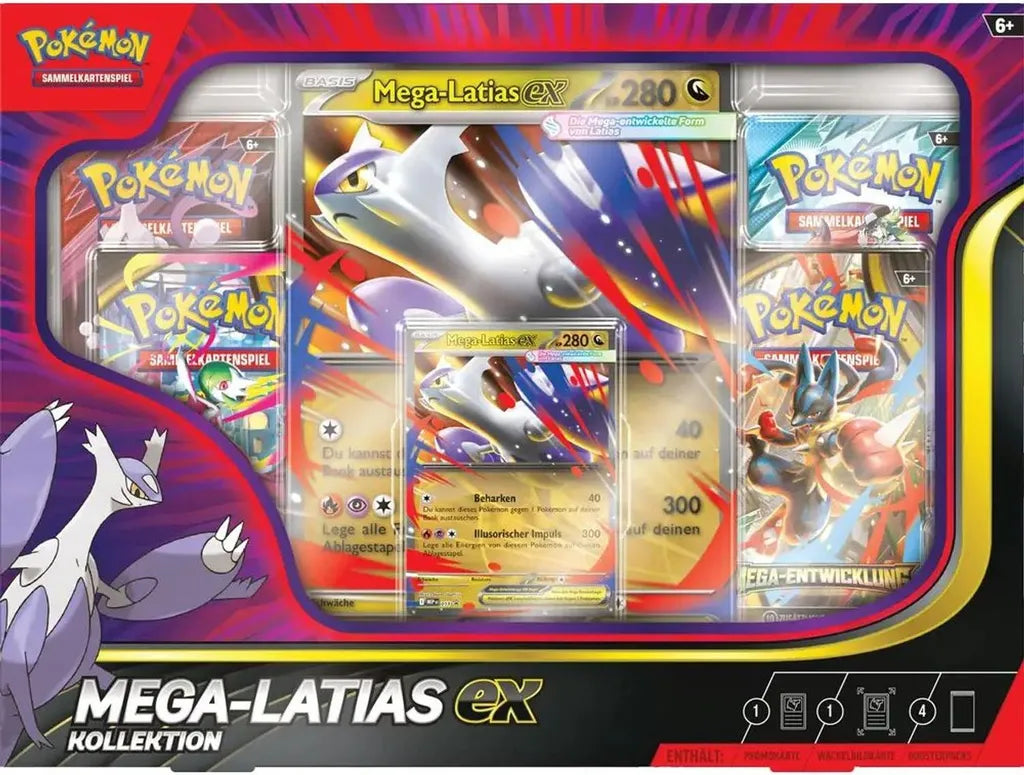 Pokémon Spezial-Kollektion Mega-Latias-ex (MBE6) – Deutsch.