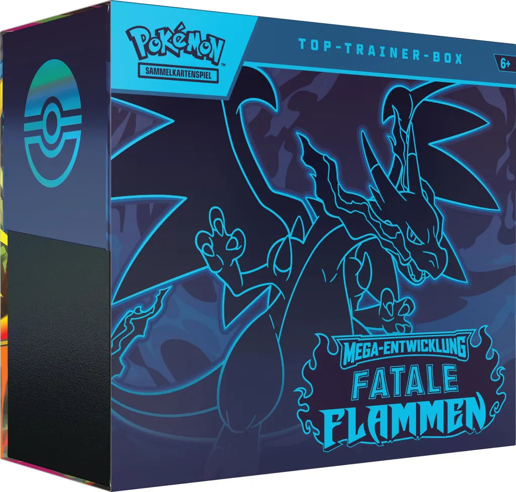 Pokémon Mega Entwicklung – Fatale Flammen Top-Trainer-Box (Deutsch)