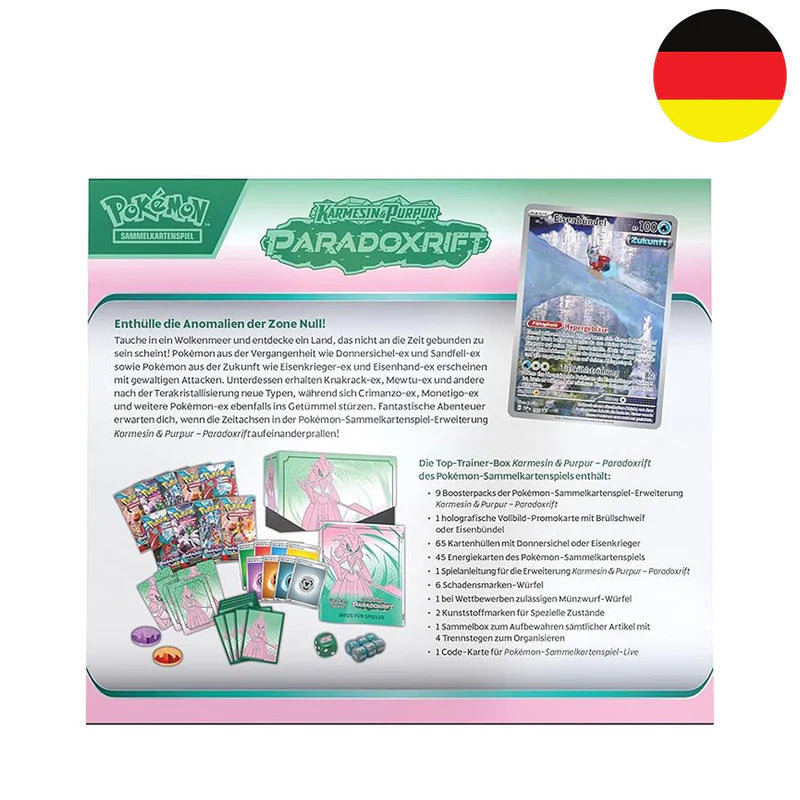 Pokémon Paradoxrift Eisenkrieger Top‑Trainer‑Box - Deutsch