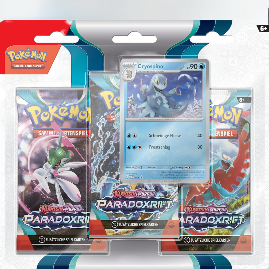 Pokémon Cryospino 3‑Pack‑Blister - Deutsch