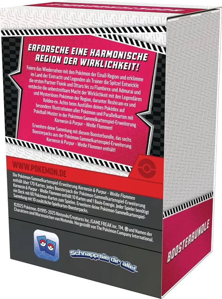 Pokémon Weiße Flammen Boosterbundle (6 Boosterpacks) – Deutsch