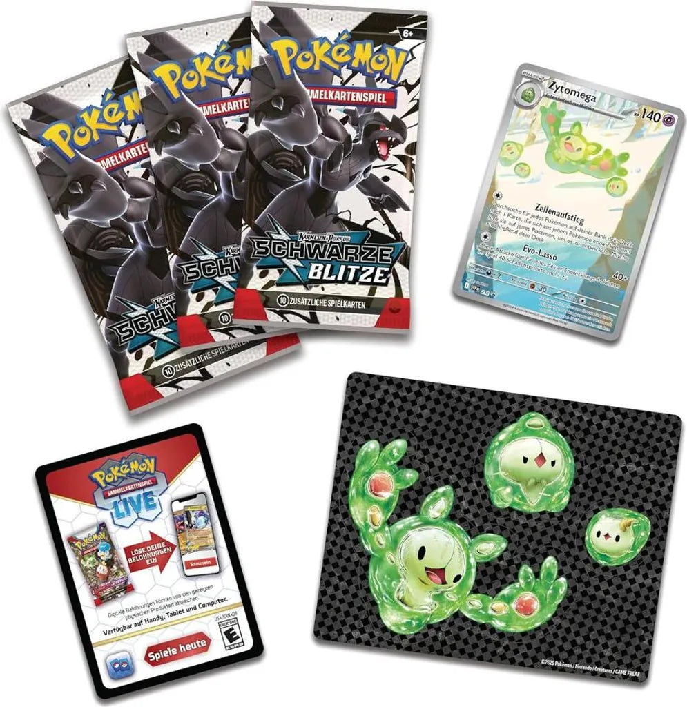 Pokémon Tech-Sticker-Kollektion Schwarze Blitze Zytomega – Deutsch