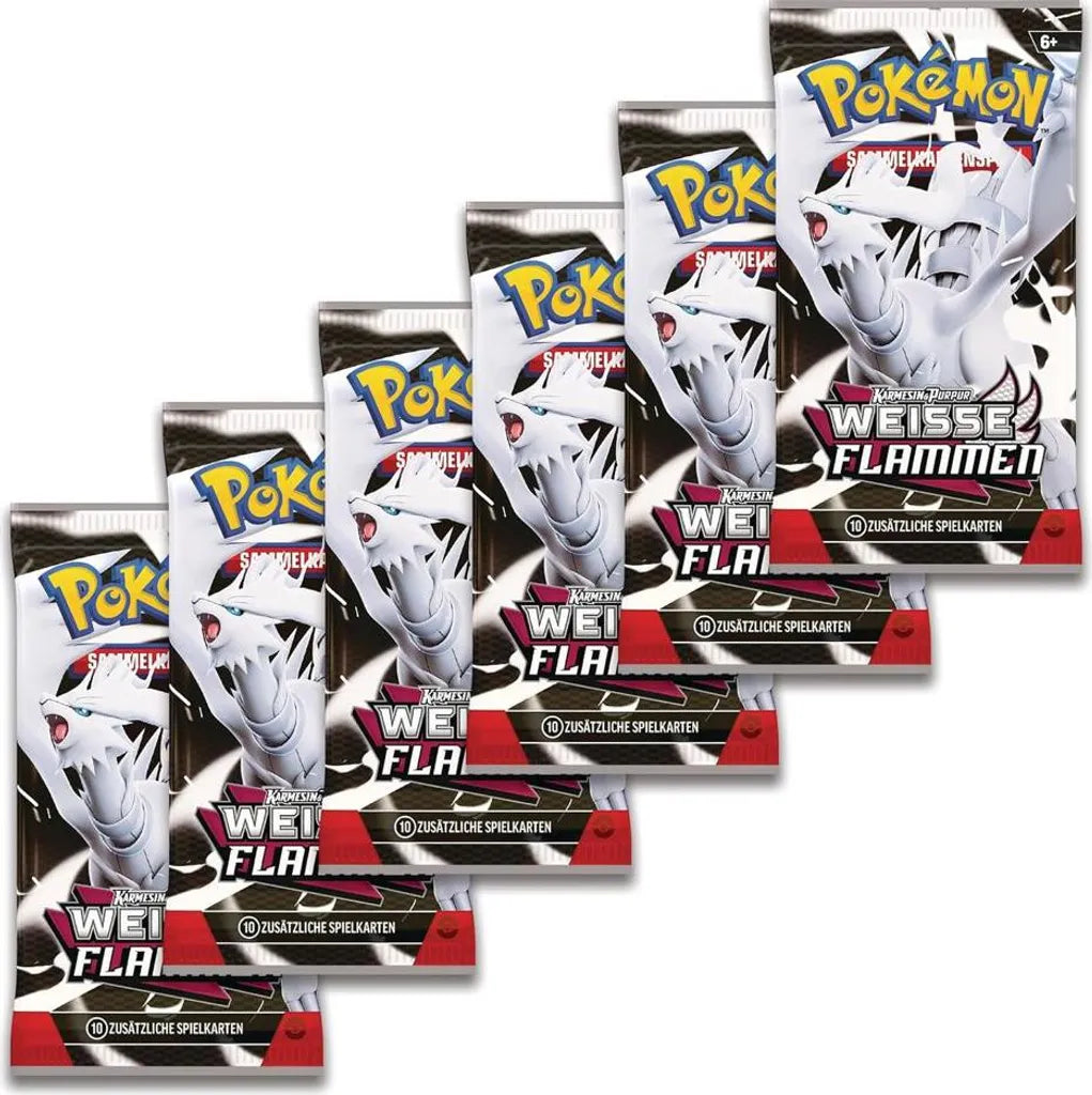 Pokémon Weiße Flammen Boosterbundle (6 Boosterpacks) – Deutsch