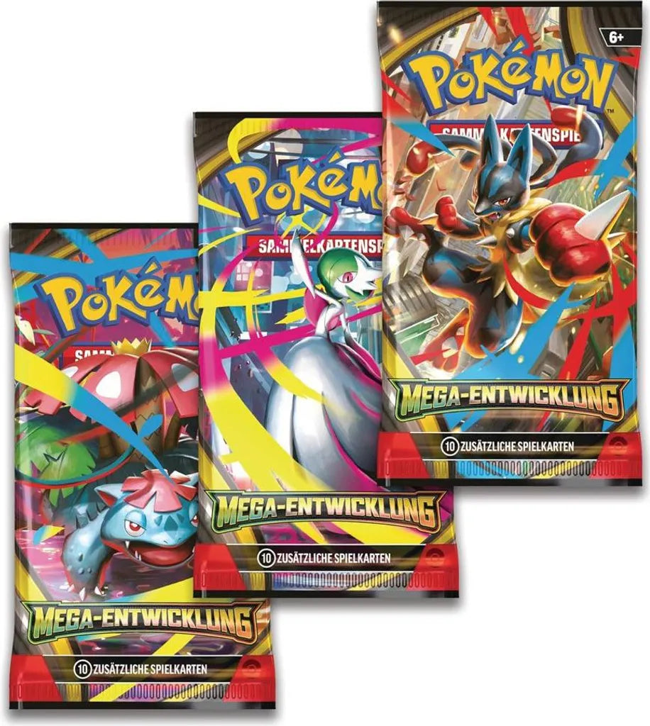 Pokémon Mega-Entwicklung – Fatale Flammen Drei-Boosterpack-Blister (mit Sniebel-Promo) – Deutsch