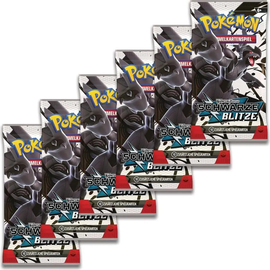 Pokémon Schwarze Blitze Boosterbundle (6 Boosterpacks) – Deutsch
