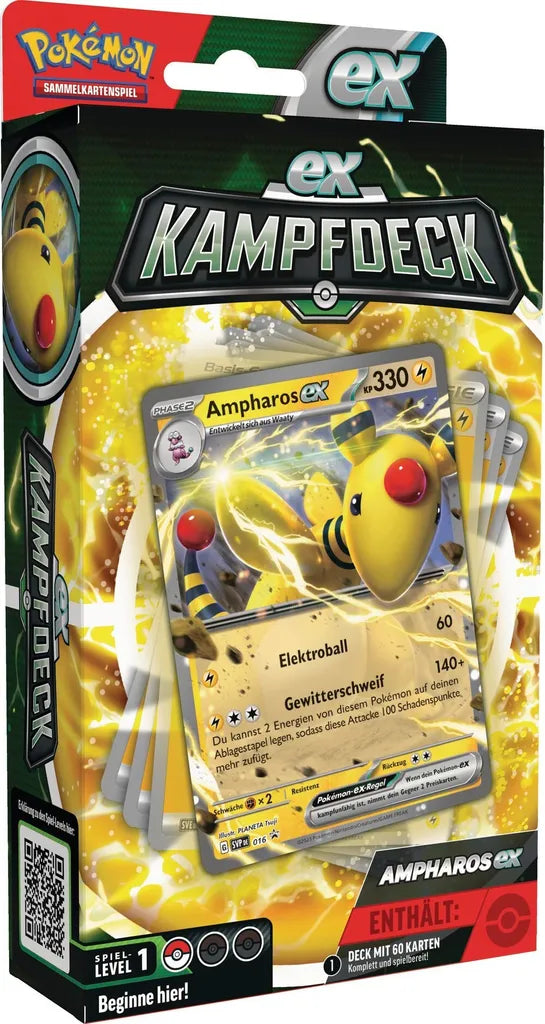 Pokémon Ampharos‑ex ex‑Kampfdeck - Deutsch