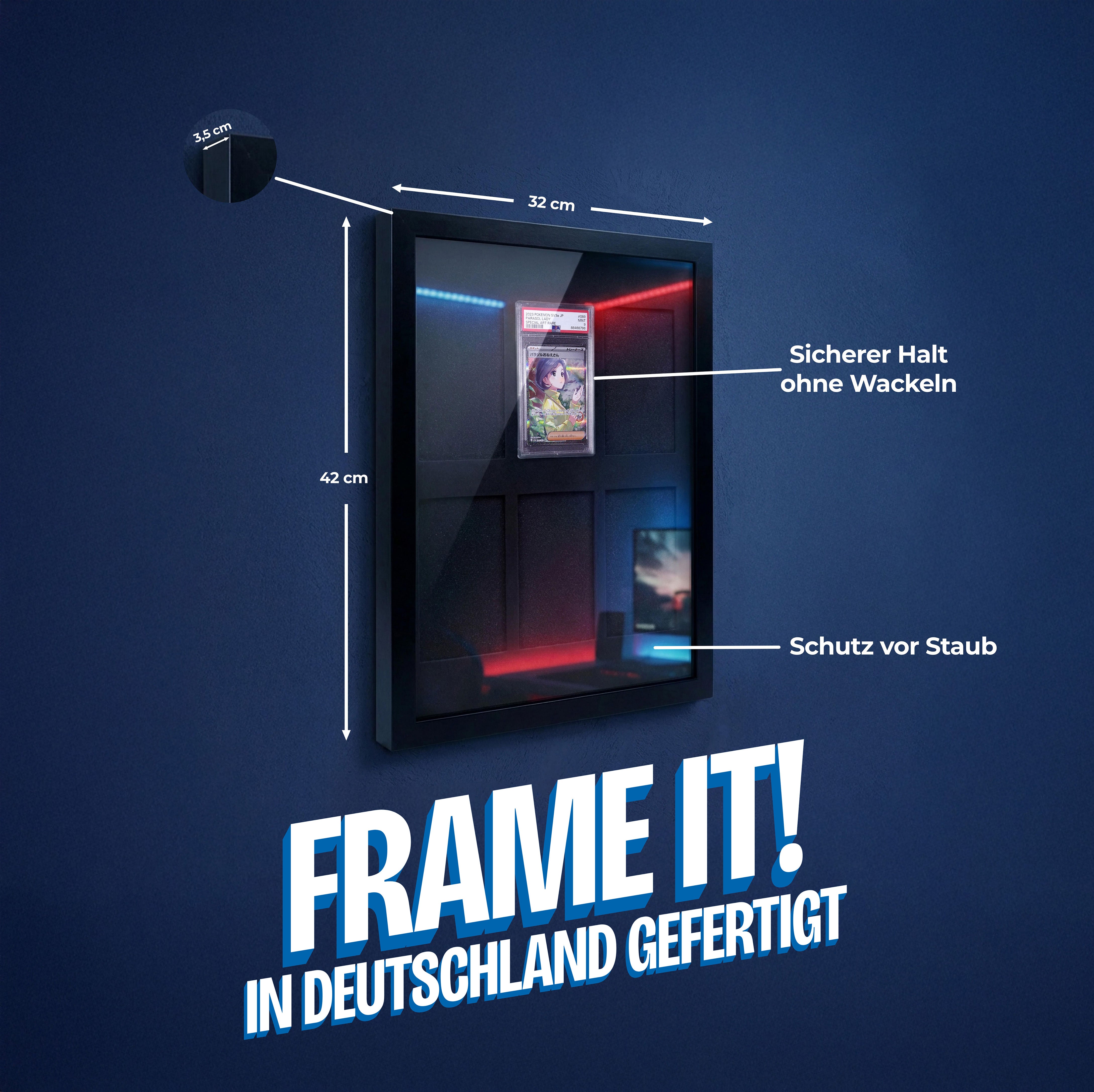 The Collectors Frame – PSA Graded Card Rahmen für 6 Slabs