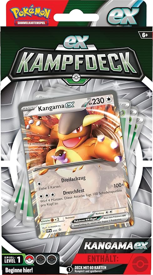 Pokémon Kangama‑ex ex‑Kampfdeck - Deutsch
