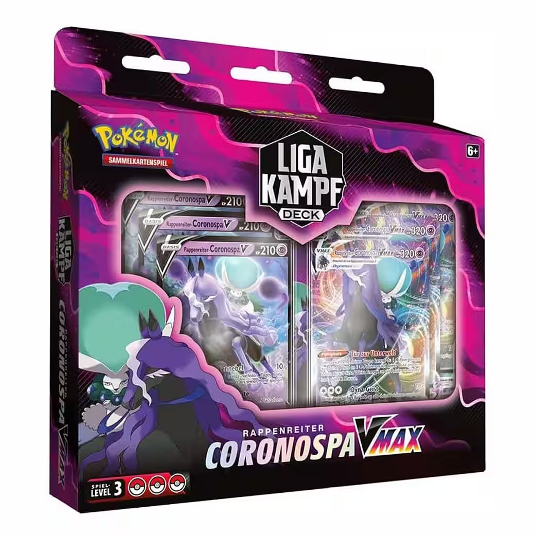 Pokémon Rappenreiter Coronospa‑VMAX Liga‑Kampfdeck - Deutsch