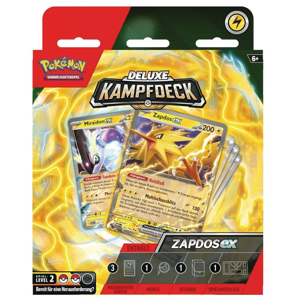 Pokémon Zapdos‑ex Deluxe‑Kampfdeck - Deutsch