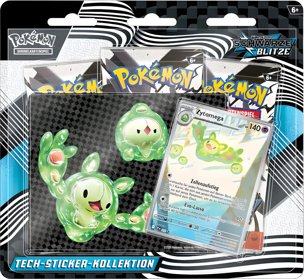 Pokémon Tech-Sticker-Kollektion Schwarze Blitze Zytomega – Deutsch