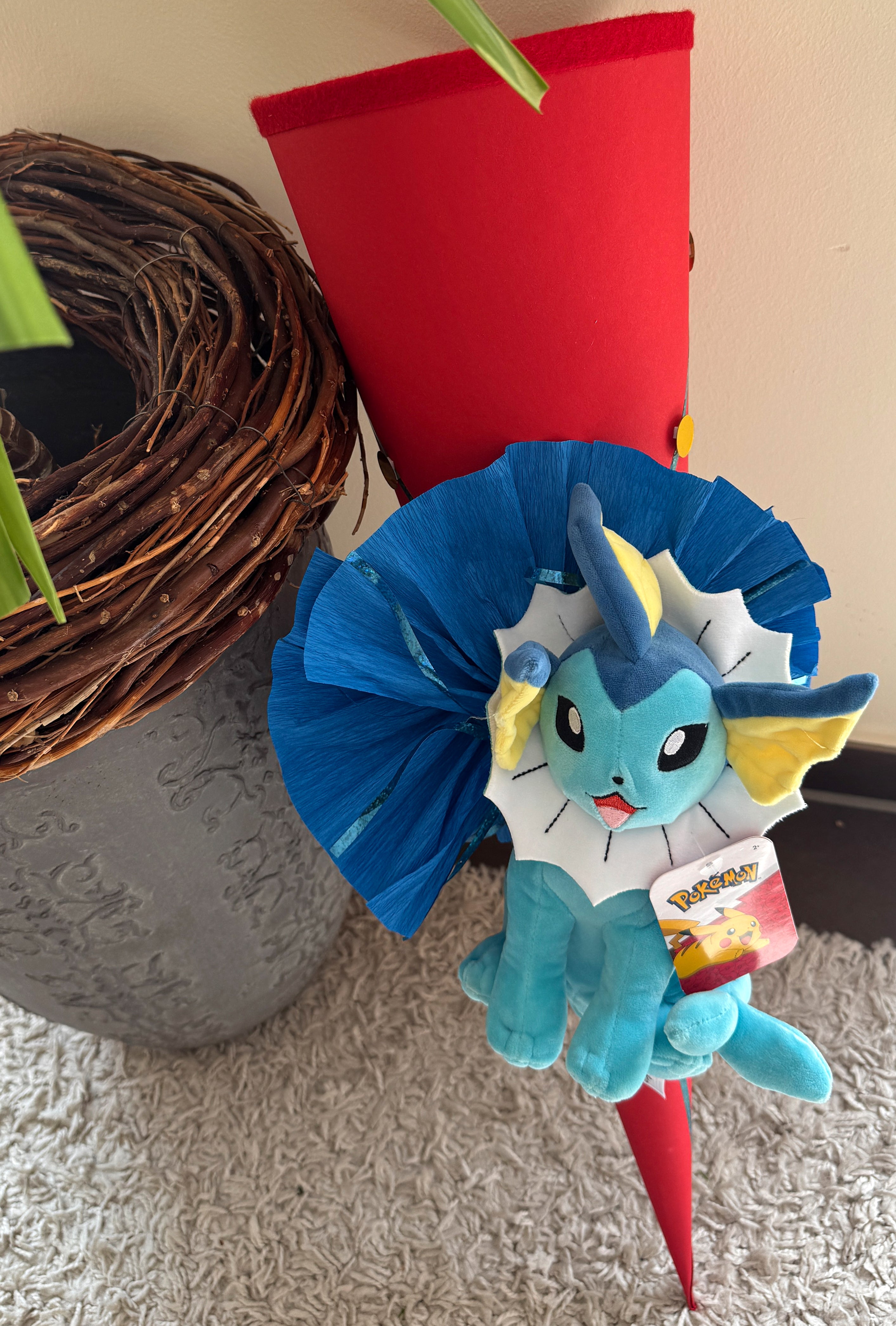 Pokémon Einschulungstüte mit Aquana (handgemacht & personalisierbar)