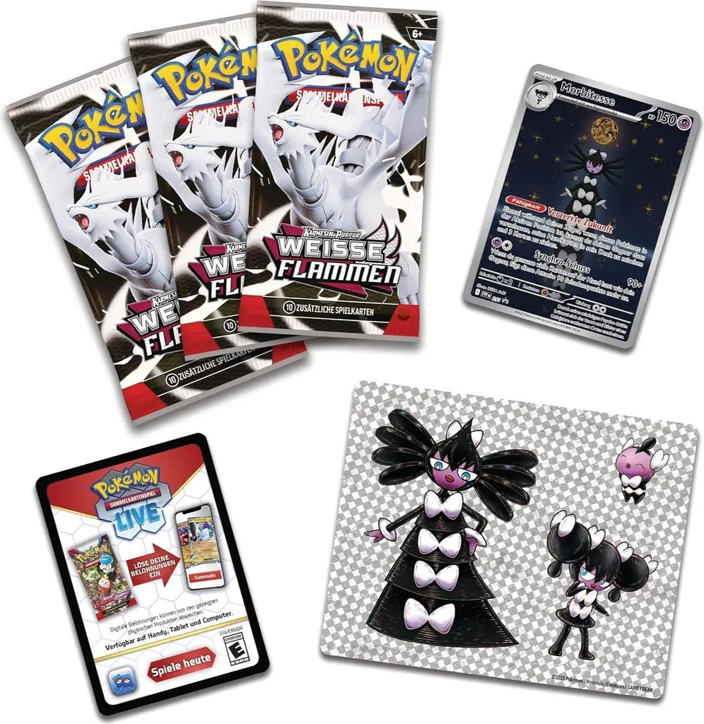 Pokémon Tech-Sticker-Kollektion Weiße Flammen Morbitesse – Deutsch