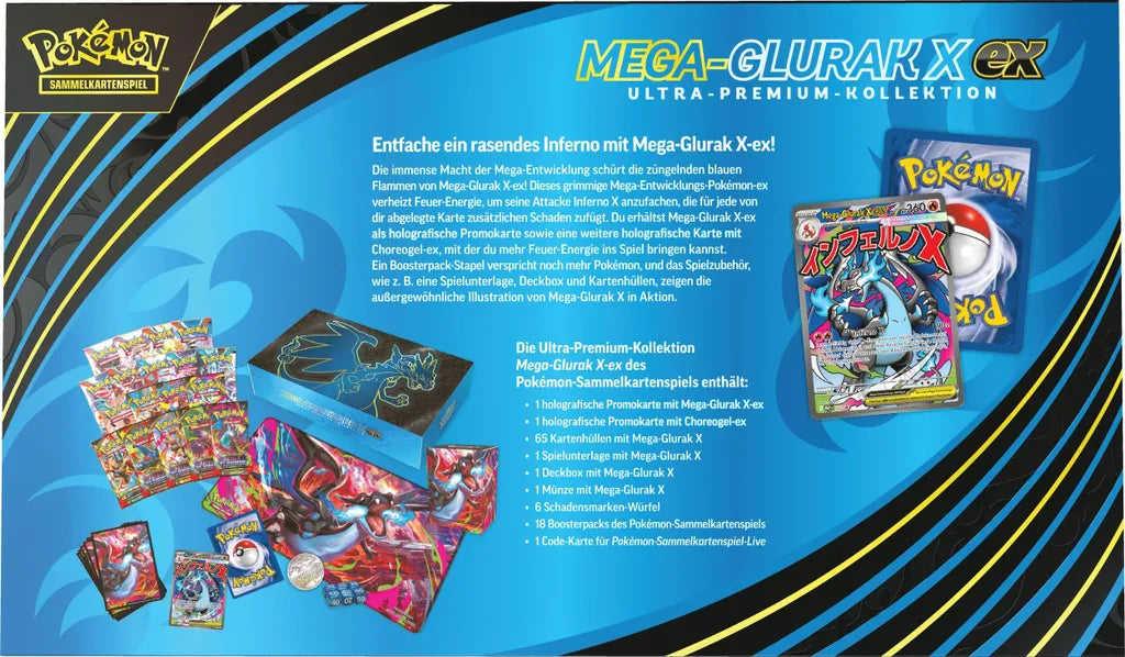 Pokémon Ultra-Premium-Kollektion – Mega-Glurak X-ex (Deutsch)